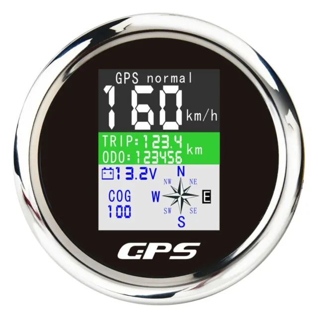 52MM GPS TACHOMETER Tacho Geschwindigkeitsmesser Auto Boot 0~999 Mph Knots  Km/h EUR 55,49 - PicClick DE
