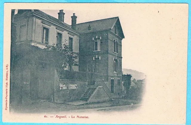 C12313 - Une Carte Postale Ancienne: ARGUEIL Le Notariat