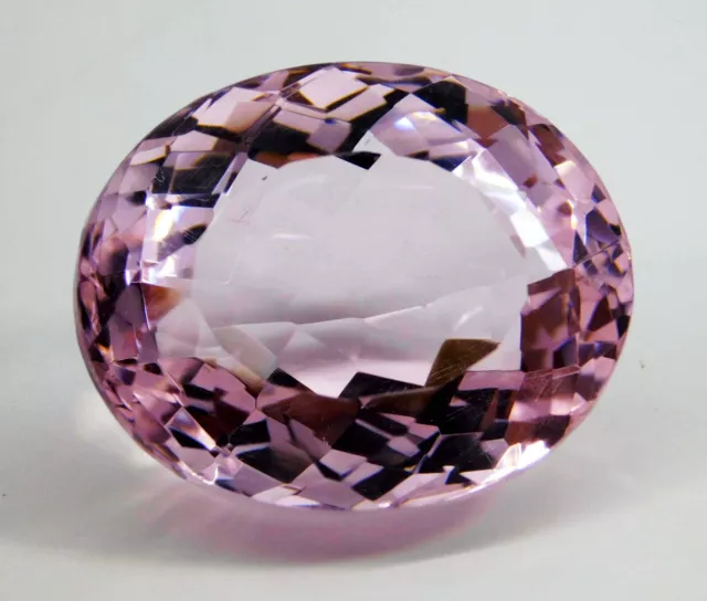 118.40 Ct Translucent Oval Cut Cambodian Pink Kunzite Loose Natural Gemstone