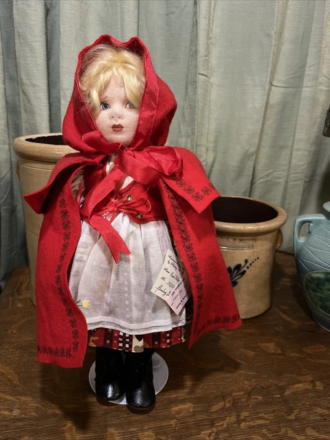 Felt LITTLE RED RIDING HOOD Doll Shirley Peck Ltd Ed 14of 50 American Beauty