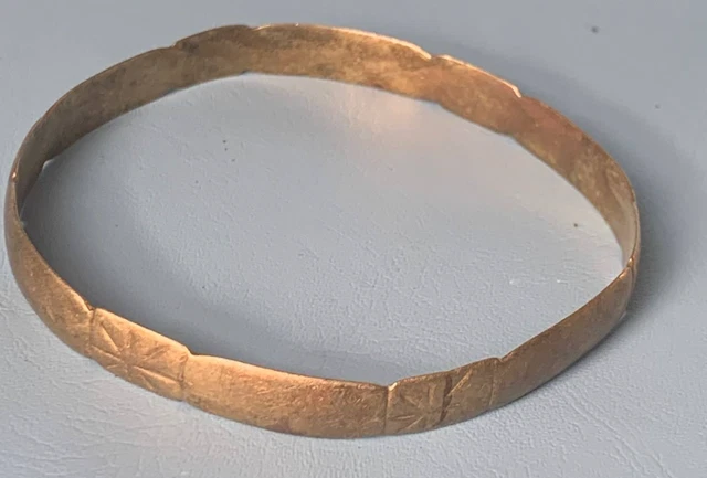 Very Old Rare Ancient Viking Bracelet Silvered Artefact Authentic Amazing