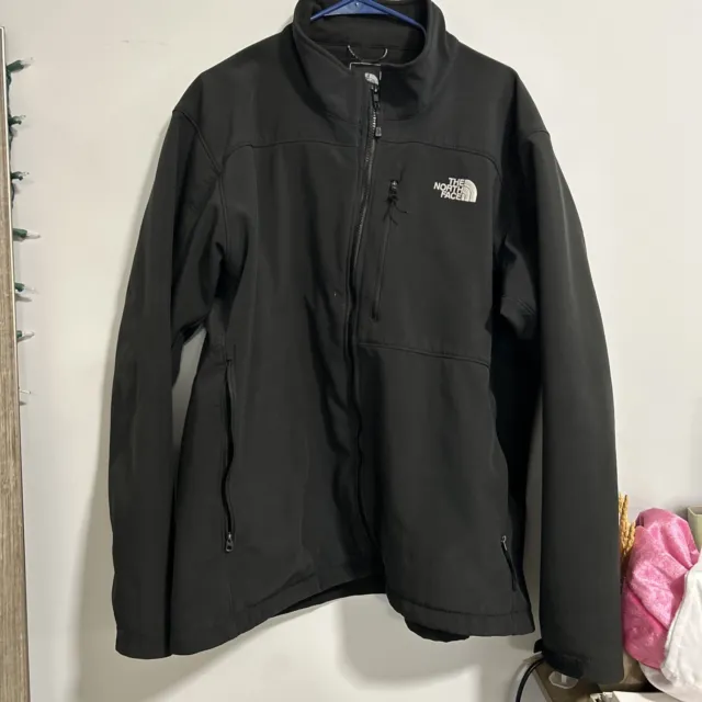 THE NORTH FACE Mens Black Full Zip Soft Shell Jacket Size 2XL $43.20 ...