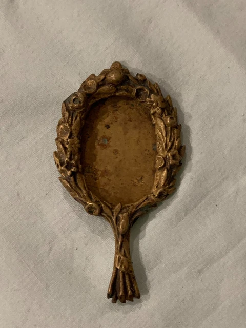 Pendentif Médaillon Vintage Bijou D'artiste En Bronze Ou Laiton émaillé - Signé WILLY