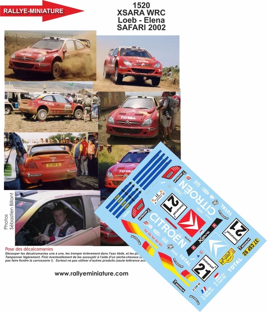 DECALS 1/43 CITROËN DS3 WRC #3 - MEEKE - RALLYE DE SUEDE 2014 - D43282
