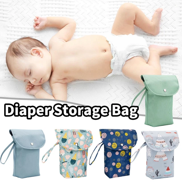Portable Baby Infant Diaper Nappy Storage Bag Wet Dry Cloth Pouch Zipper  Bag