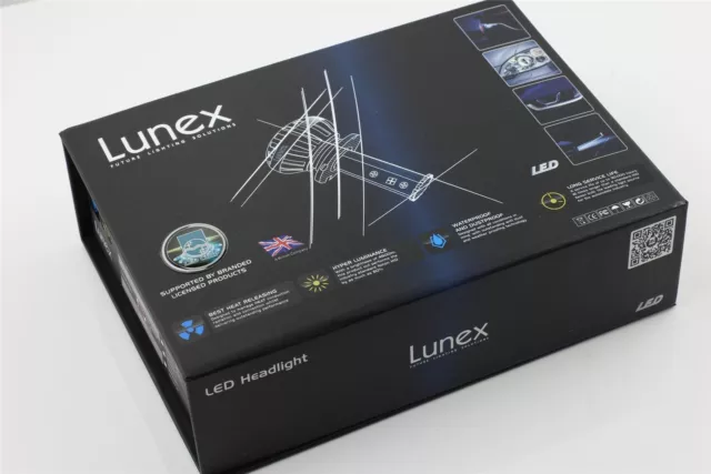 Plug & Play LED H3 Bombillas LUNEX Canbus 5000K 6000K 8000K x2