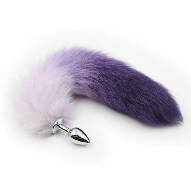 estraint Woman Bondage Fur Tail Metal Plug with Shibari Rope Body RCosplay BDSM