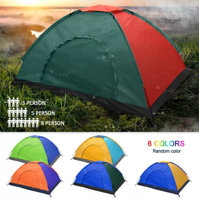 4 MAN QUICK Setup Camping Dome Tent Waterproof (Safacus brand, Khaki)  £25.00 - PicClick UK