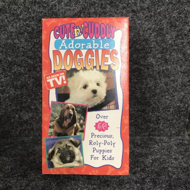 CUTE N CUDDLY ADORABLE DOGGIES VHS  1996 As Seen On TV free shipping