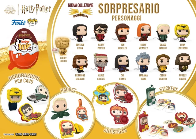 HARRY POTTER QUIDDITCH Funko Pop Choose your toy kinder Joy Italy 2024 ...