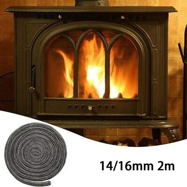 Sello de puerta quemador cuerda de fuego alambre de fibra de vidrio estufa de leña estufas de pellets negro