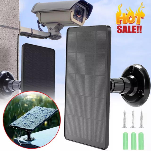 Solar Panel for USB Power Security Camera Micro USB Charging Outdoor Solar Panel