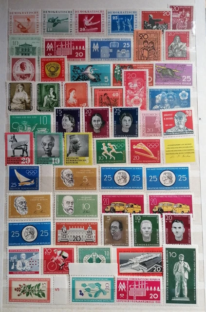 Sammlungsauflösung, DDR, Lot aus Jahrgang 1959 und 1960 postfrisch