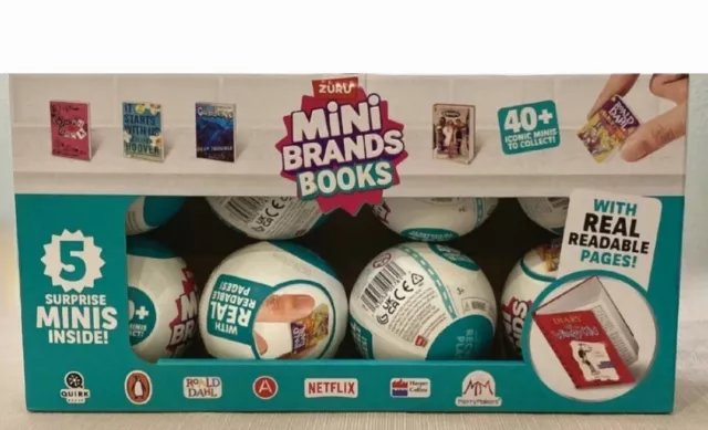 Zuru Mini Brands Books Lot of 8 Balls w/ Display Box