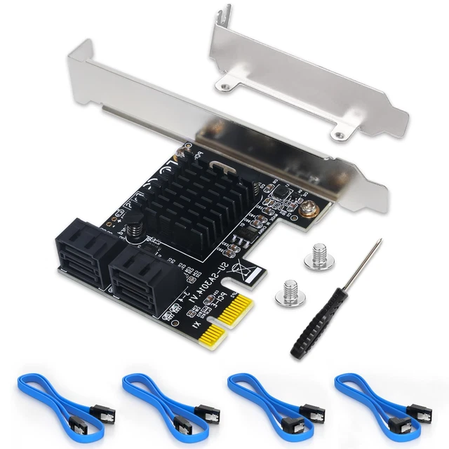 Scheda PCIe GLOTRENDS SA3220 A 20 Porte SATA III, ASM1164, Supporta RAID Software, Per Windows, Linux, Mac OS E NAS - 4