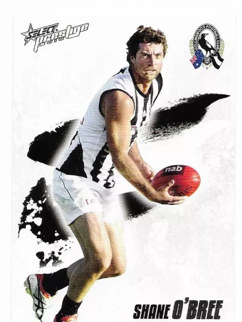 2010 Afl Select Prestige Collingwood Magpies Shane O’bree # 46 Card
