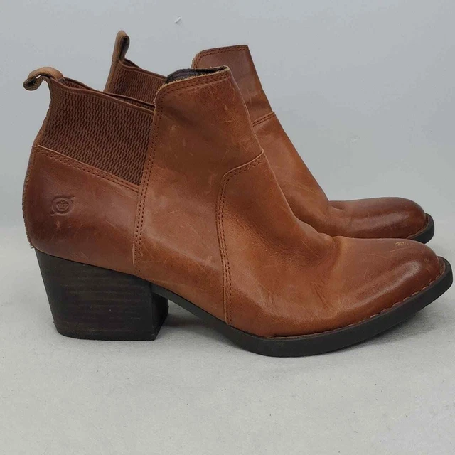 BORN WOMEN S COVE Grey Chelsea Ankle Booties Size 7M 61.49