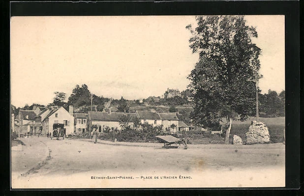 CPA Béthisy-Saint-Pierre, Place de l´Ancien Ètang