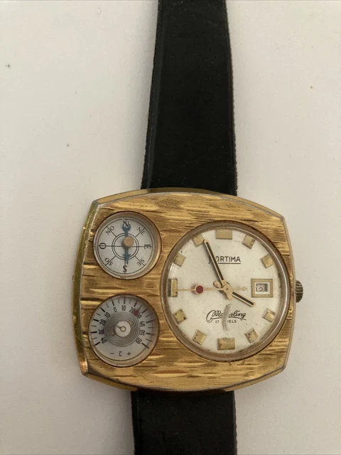 superbe Montre mécanique  MORTIMA  Mayerling plaqué or