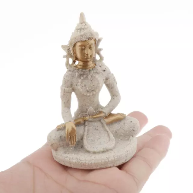 Meditating Thai Buddha Peace Harmony Statue Miniature Home Decor 5.5*5*8cm