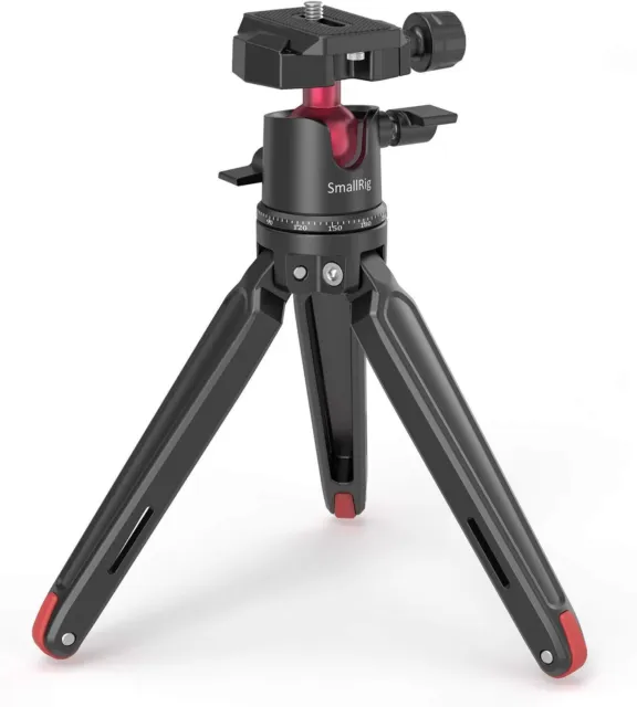 SMALLRIG Mini Tripod Tabletop Tripod with 360° Ball Head and 1/4 Screw for DS...
