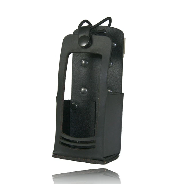 Boston Leather Heavy-duty Strap Hard Case Radio Holder for Motorola XPR 6550 n/a