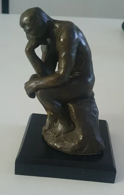 Sculpture bronze le baiser de Rodin Edgar la petite danseuse et le penseur