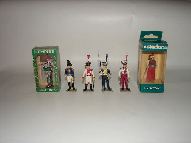 Lot De 5 Soldats En Plastique 5,5 Cm (échelle 1:32) - Thème Seconde Guerre Mondiale, Occasion