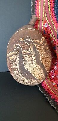 Old Australian Aboriginal Carved Kimberley’s Boab Nut …beautiful signed collecti