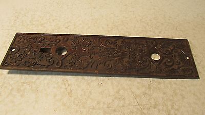 1 Antique Cast Iron Eastlake Door Plate  No. 20