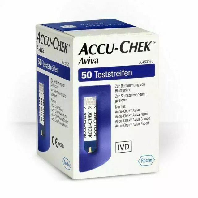 Accu-chek Aviva 50 strisce reattive diabete test glucosio