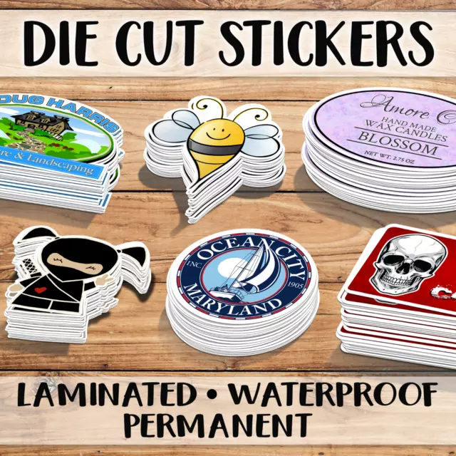 CUSTOM BULK STICKERS Die Cut Stickers Label print custom stickers