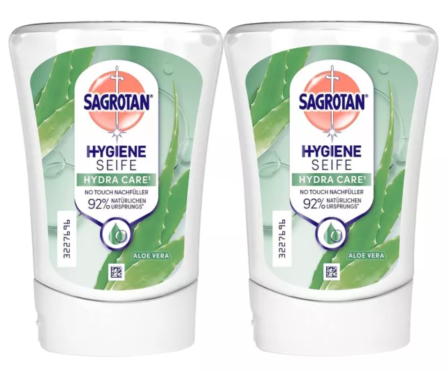 2x Sagrotan No Touch Nachfüller Aloe Vera 250 ml Handseife