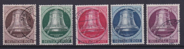 Berlin 75-79 Freiheitsglocke Schöneberger Rathaus kompl.Satz gestempelt /3