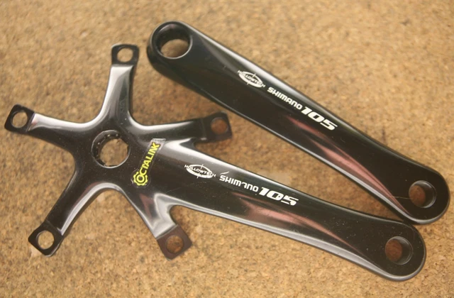 Pédalier Shimano 105 FC-5502 Noir Vintage 170mm Double Plateau Octalink Neuf