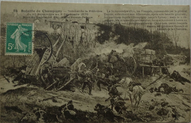 Champigny 94 CPA Bataille Of Champigny Combat De La Plâtrière
