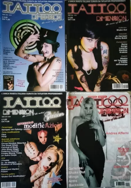 4 Magazines TATTOO DIMENSION 2006-2007