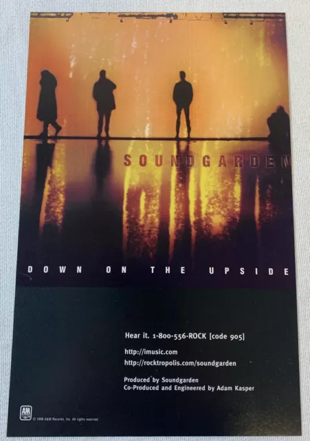 1996 SOUNDGARDEN ad ~ Down On The Upside