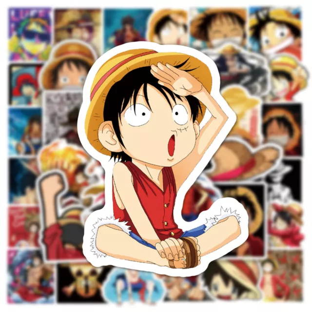 Stickers 50pcs dessin Anime ONE PIECE Luffy autocollants