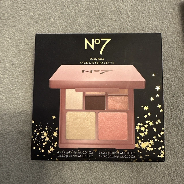 BOOTS NO7 EYESHADOW Palette Dusty Rose Face And Eye Palette Brand New
