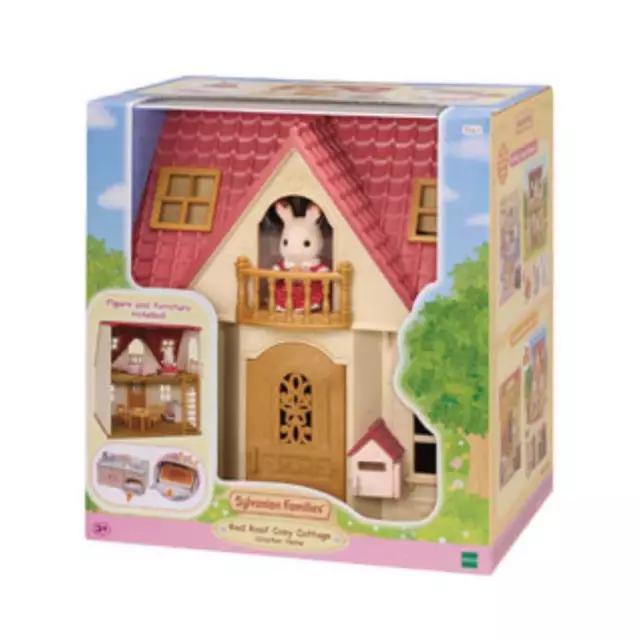Sylvanian Families - Red Roof Cosy Cottage Starter Home New