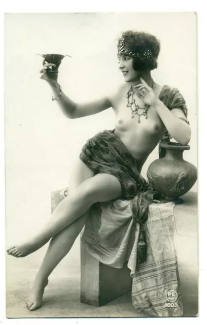 Altes Foto Erotik Art Nude vintage erotic photo naked woman Kunst um 1920