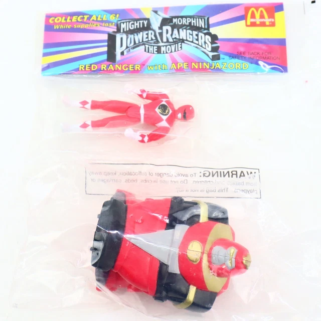 MIGHTY MORPHIN RED Power Ranger Ape Ninjazord McDonald's Toys 1995 (T1 ...