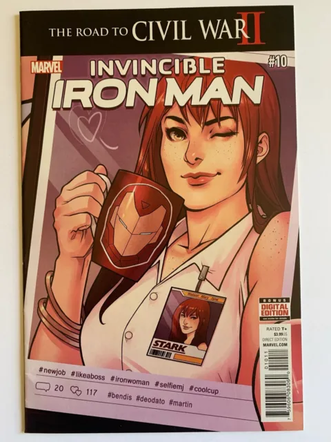 Invincible Iron Man 10 Marvel Comics 2016 2nd Riri Ironheart in Prototype Armor