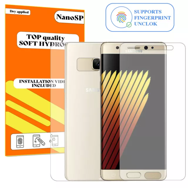 Front Back Screen Protector For Samsung Galaxy Note 7 - Hydrogel FILM TPU