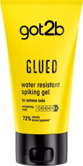 Schwarzkopf  Glued Spiking Glue Hair Gel, Water Resistant, Strong Hold for up to