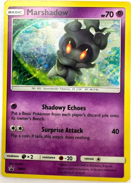 Pokemon Karte TCG Marshadow SM93 Blackstar Promo Holo Rare NM Selten Englisch