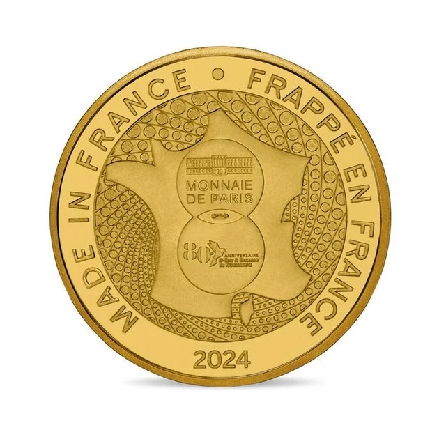 Médaille Colorisée Tennis 34mm - Monnaie De Paris - Bleu Et Jaune - 5x6cm