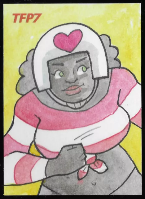 2022 5finity TFP7 Dangerous Derby Dames SKETCH card - Kate Carleton /20 a