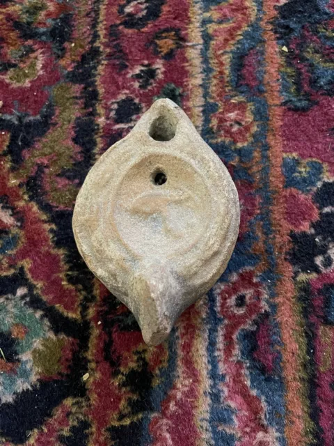 Antique Terracotta Roman Oil Lamp